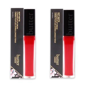 2 Butter London Bossy Boots Soft Matte Lip Cream Long-Lasting Liquid Lipstick
